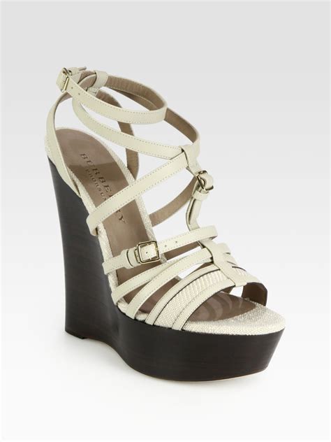 burberry prorsum wedge sandal|Burberry sandals outlet.